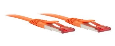 Lindy RJ-45 Cat.6 S/FTP 1m kabel sieciowy Pomarańczowy Cat6 S/FTP (S-STP)