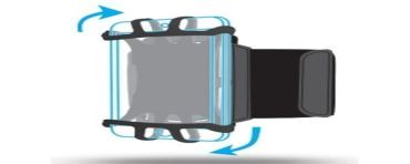 Mobilis ARM BAND 4-6IN . pokrowiec na telefon komórkowy 15,2 cm (6") Etui na ramię Czarny