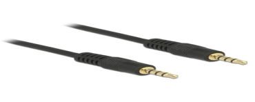 DeLOCK 83435 kabel audio 1 m 3.5mm Czarny