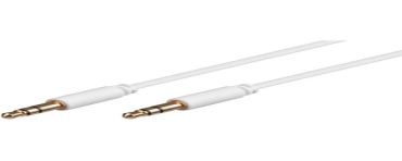 Microconnect AUDLL1W kabel audio 1 m 3.5mm Biały