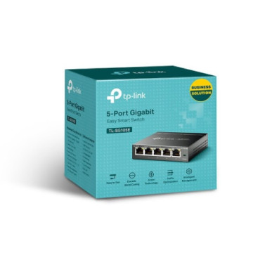 Switch TP-Link TL-SG105E, 5-portowy, Desktop, Easy Smart, Gigabit