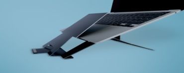 R-Go Tools Riser RGORIDOCBL stojak na laptop Podstawka na notebooka Czarny 55,9 cm (22")