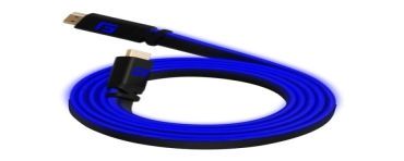 Floating Grip FG-HDMILED-300-BLUE kabel HDMI 3 m HDMI Typu A (Standard) Czarny