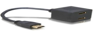 DeLOCK Adapter HDMI male to 2x HDMI female 0,2 m HDMI Typu A (Standard) 2 x HDMI